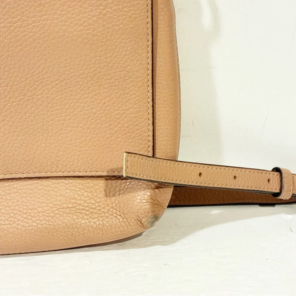 Tory Burch Salmon Pink Leather‎ Thea Fap Crossbody Bag